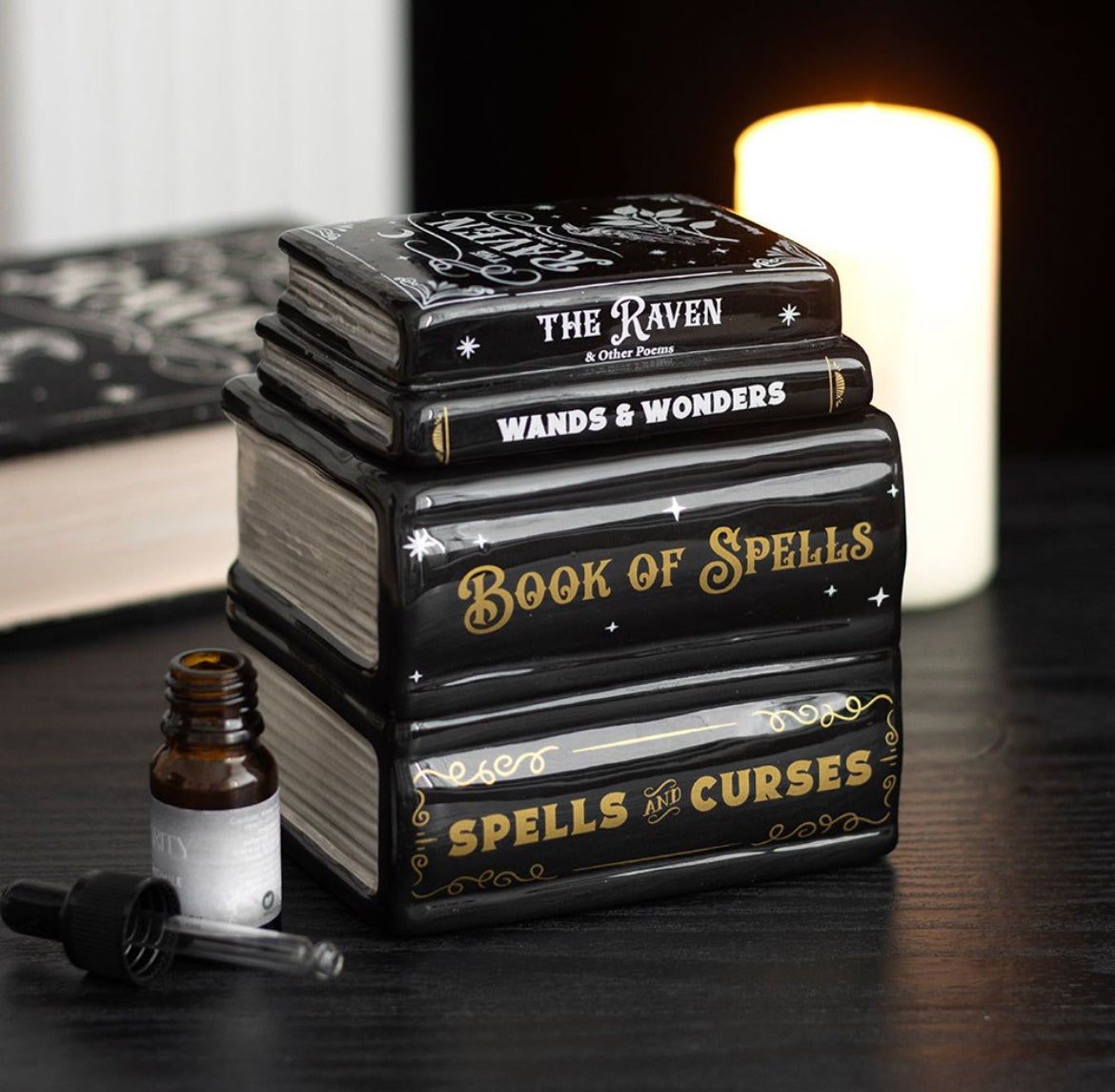 BOOK OF SPELLS OIL BURNER AND WAX WARMER