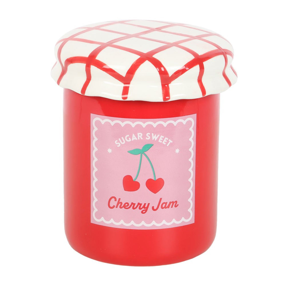 CHERRY JAM JAR OIL BURNER AND WAX WARMER