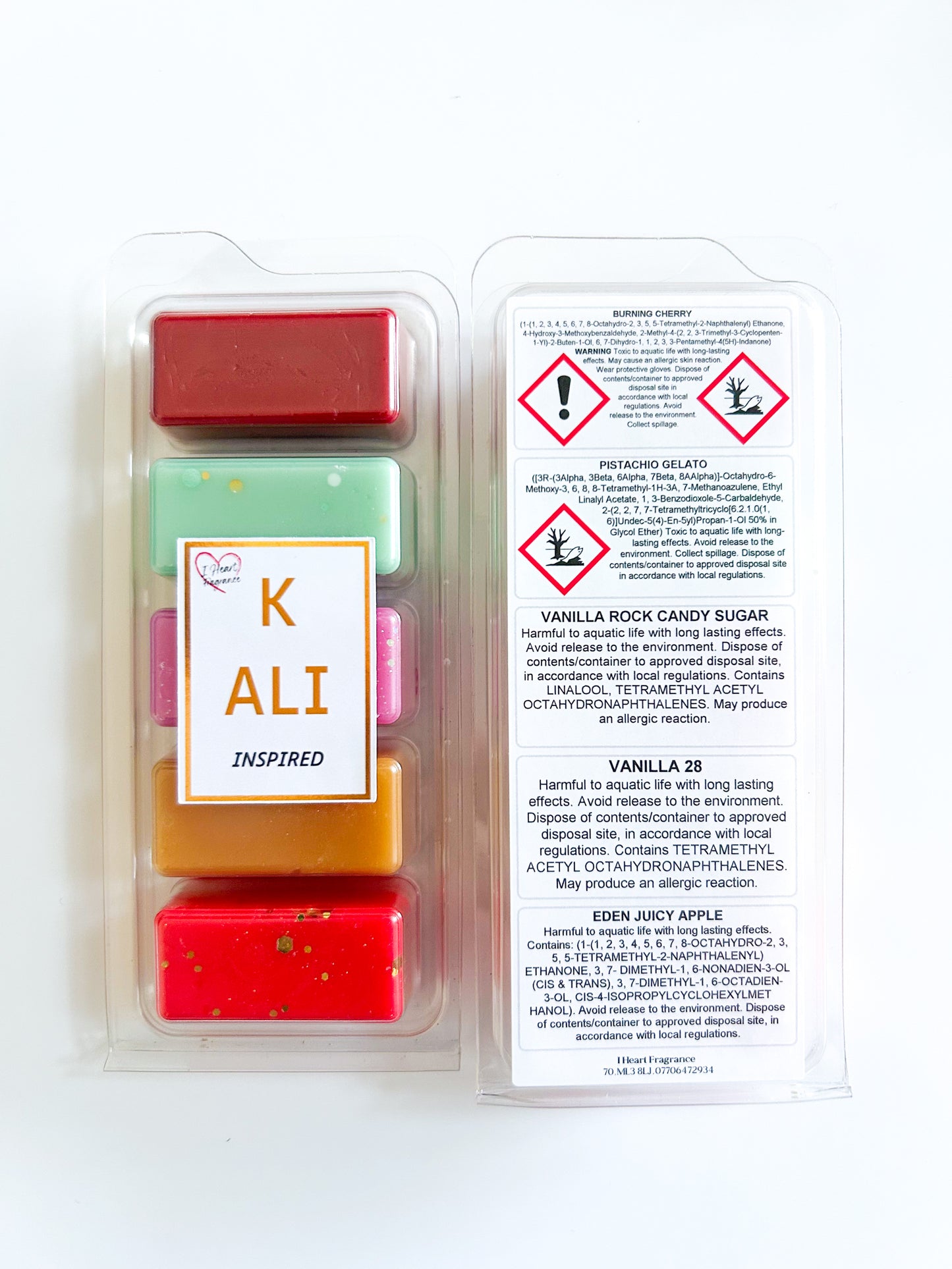 K ALI Inspired 5 Sample Scent Wax Melt