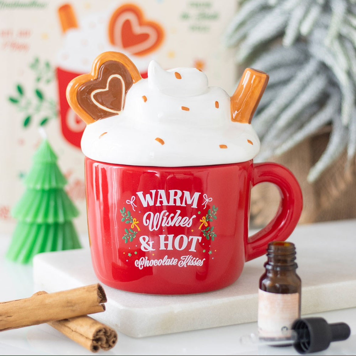 HOT CHOCOLATE MUG SHAPED WAX BURNER