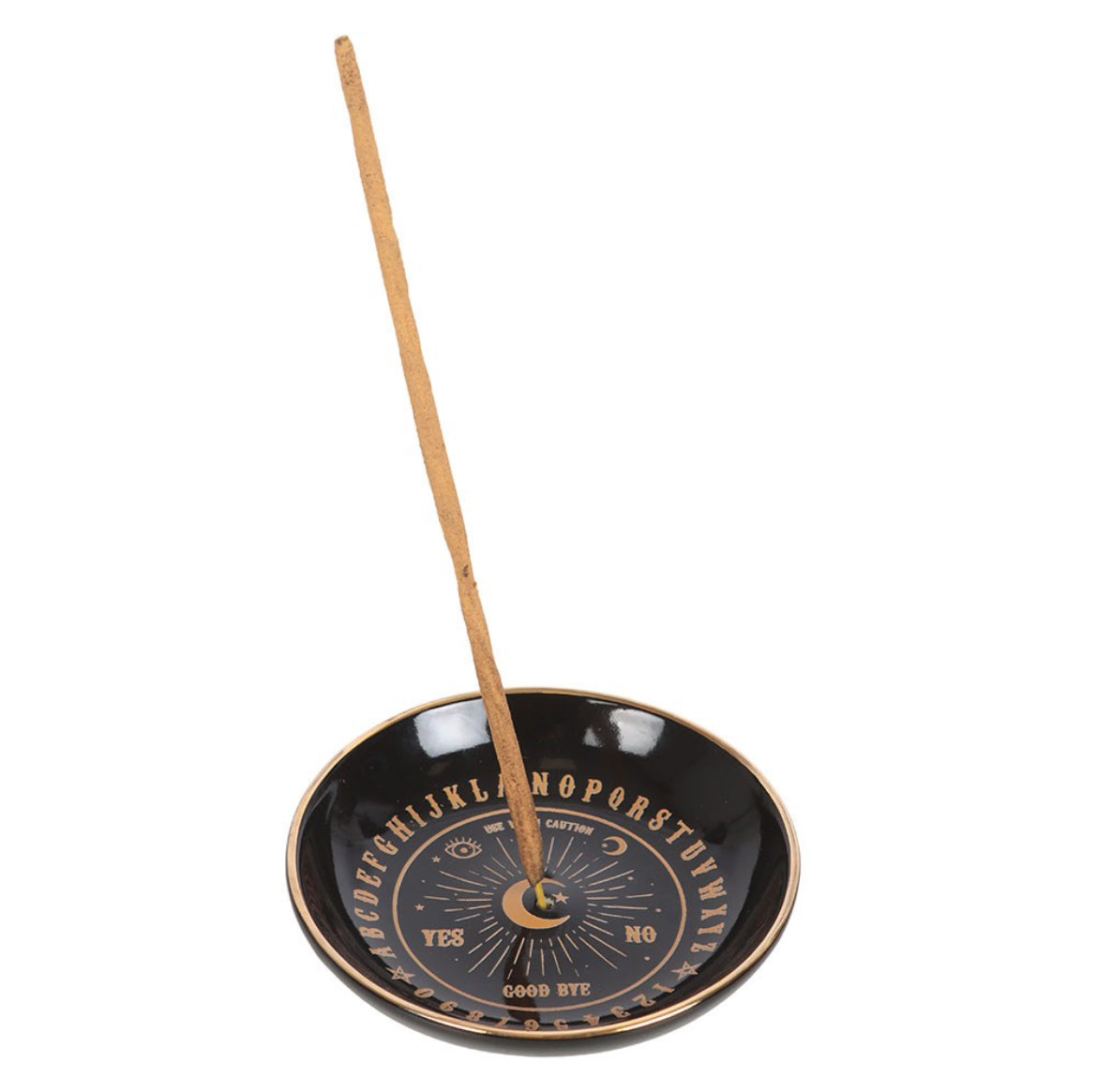 BLACK TALKING BOARD INCENSE HOLDER