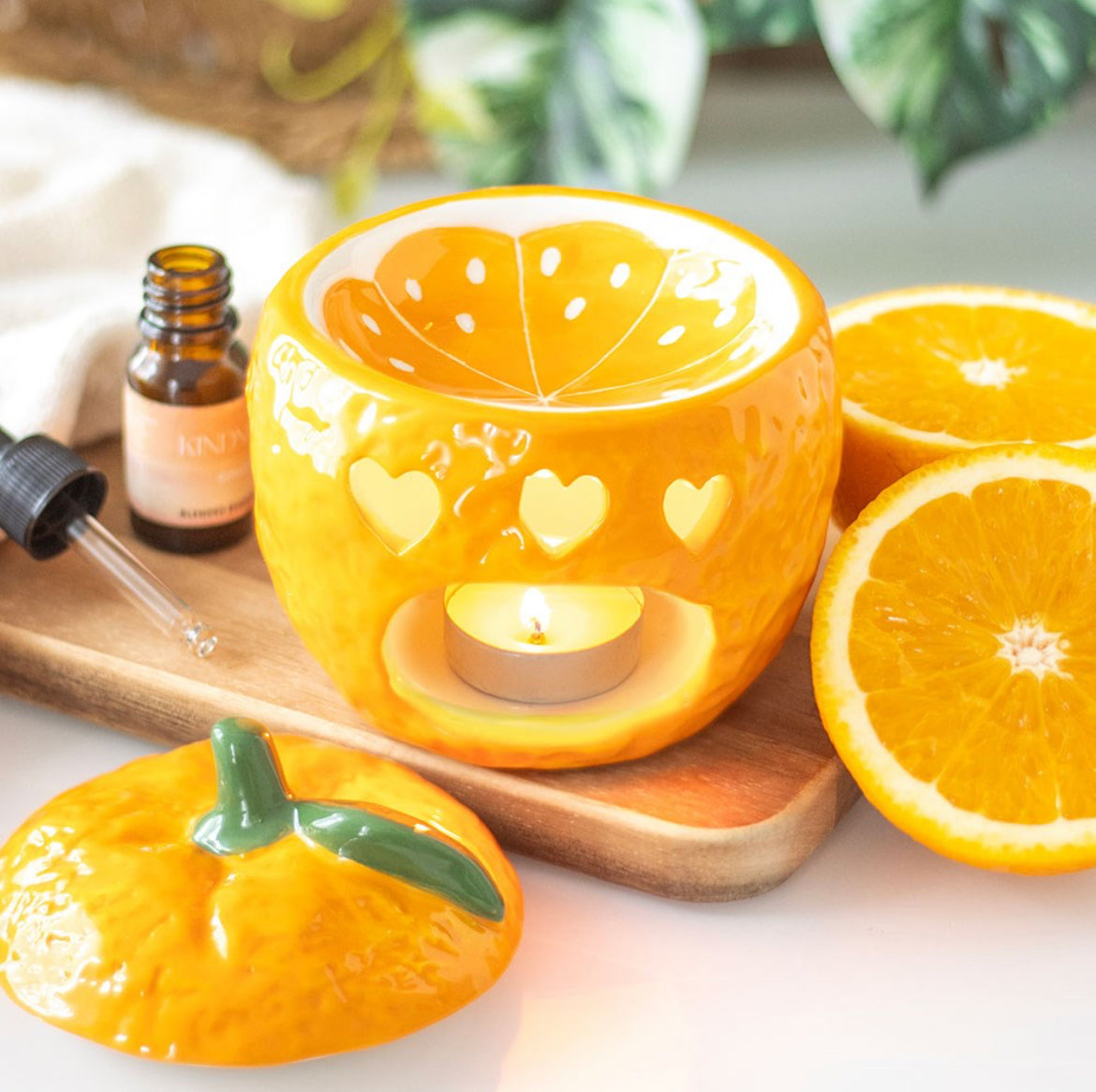 Orange Wax Burner
