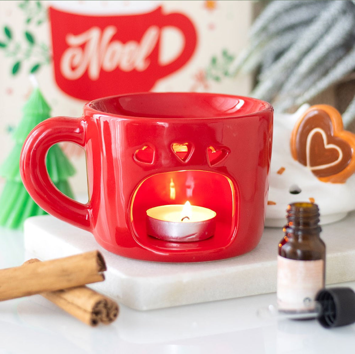 HOT CHOCOLATE MUG SHAPED WAX BURNER