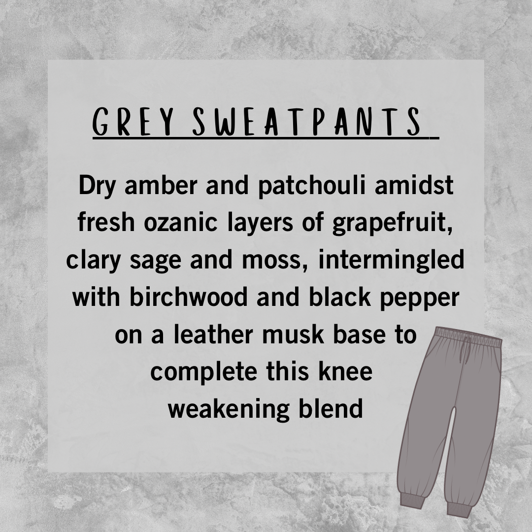 Grey Sweatpants Wax Melts