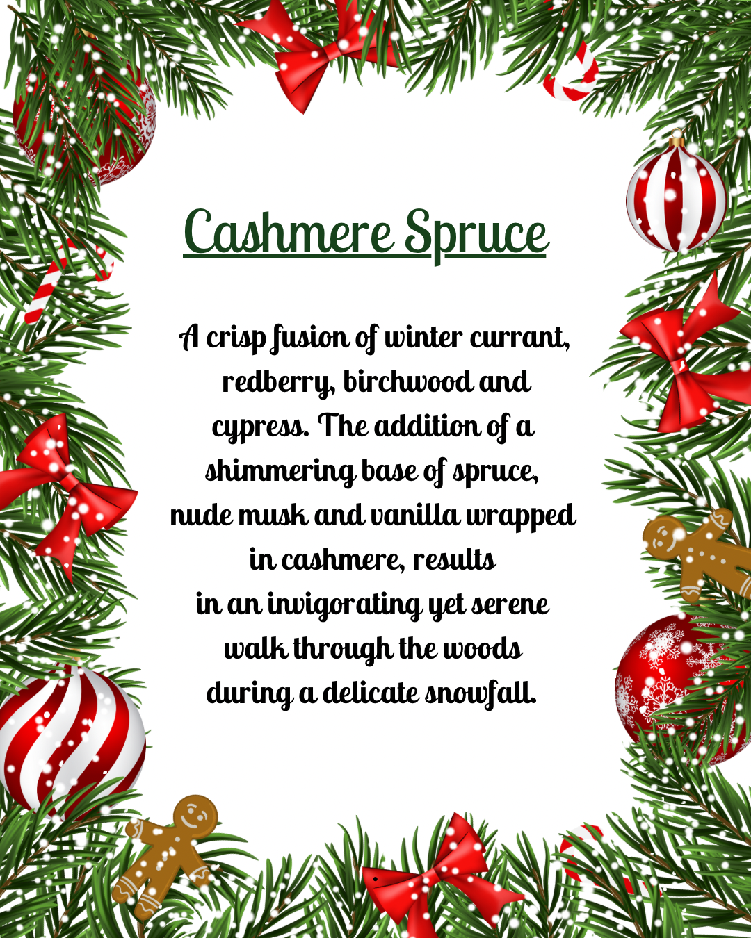 Cashmere Spruce Wax Melts