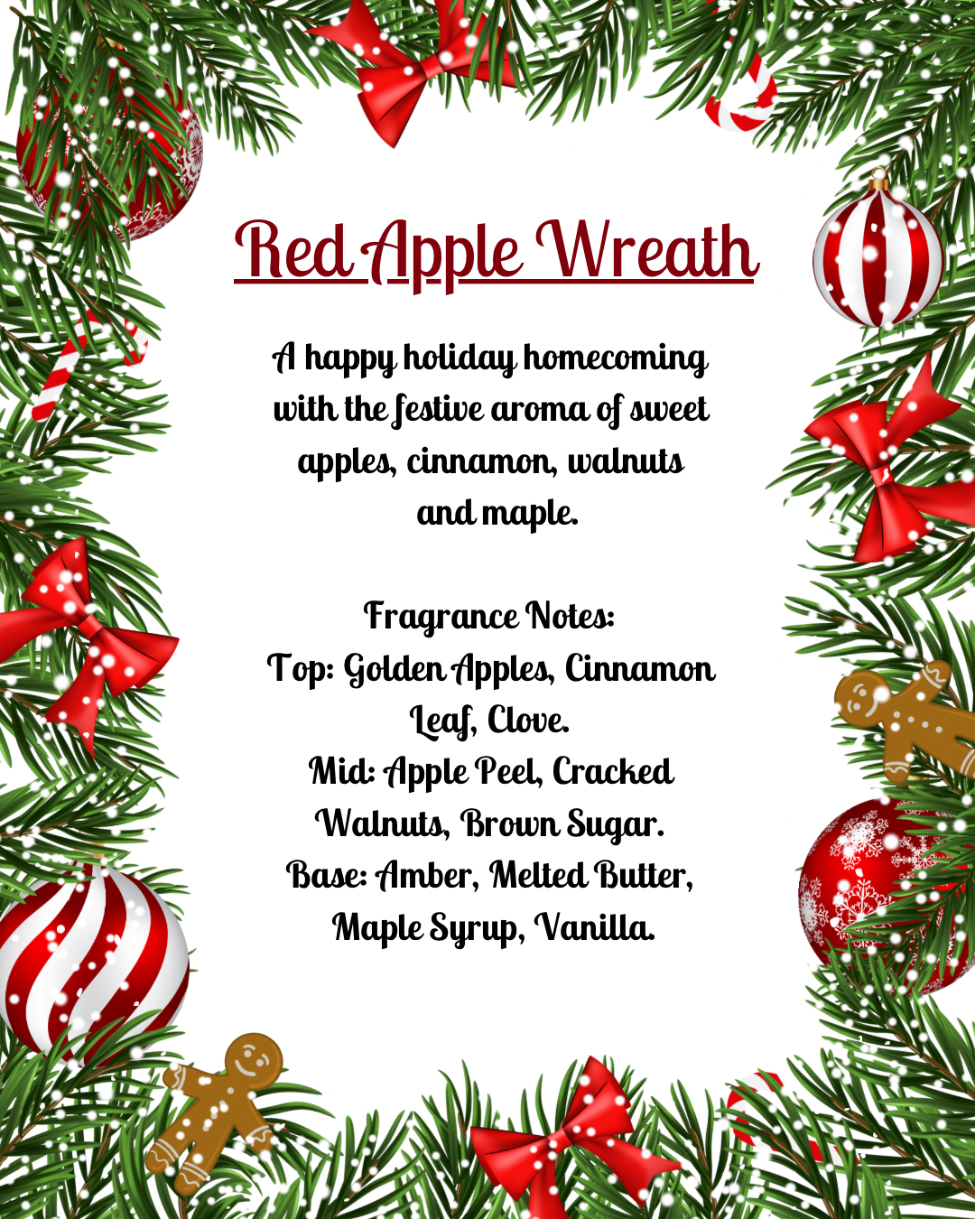 Red Apple Wreath Wax Melts