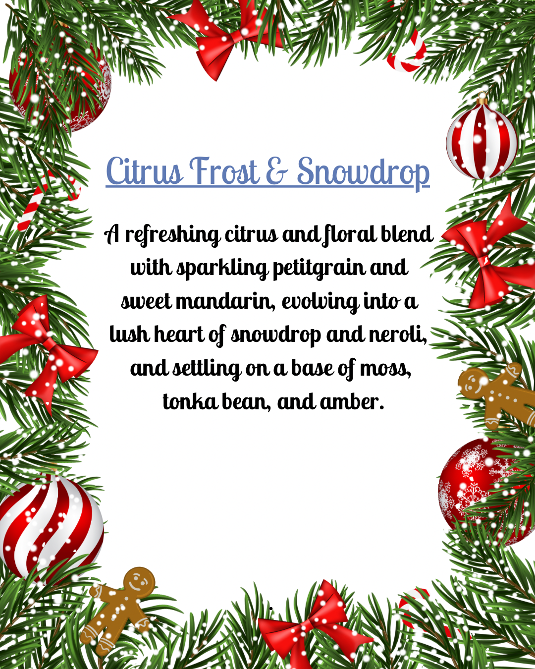 Citrus Frost & Snowdrop Wax Melts