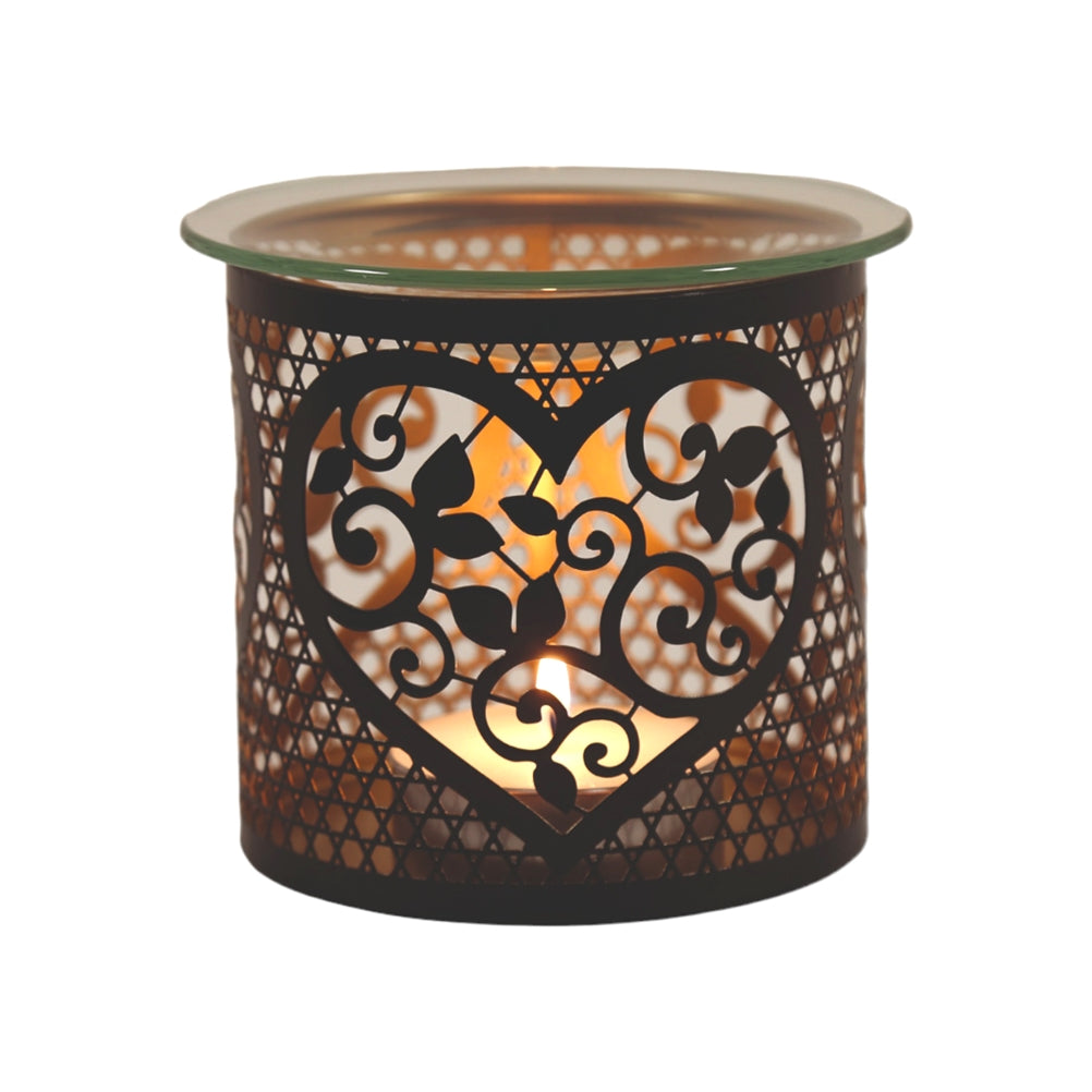 Black & Gold Heart Wax Melter