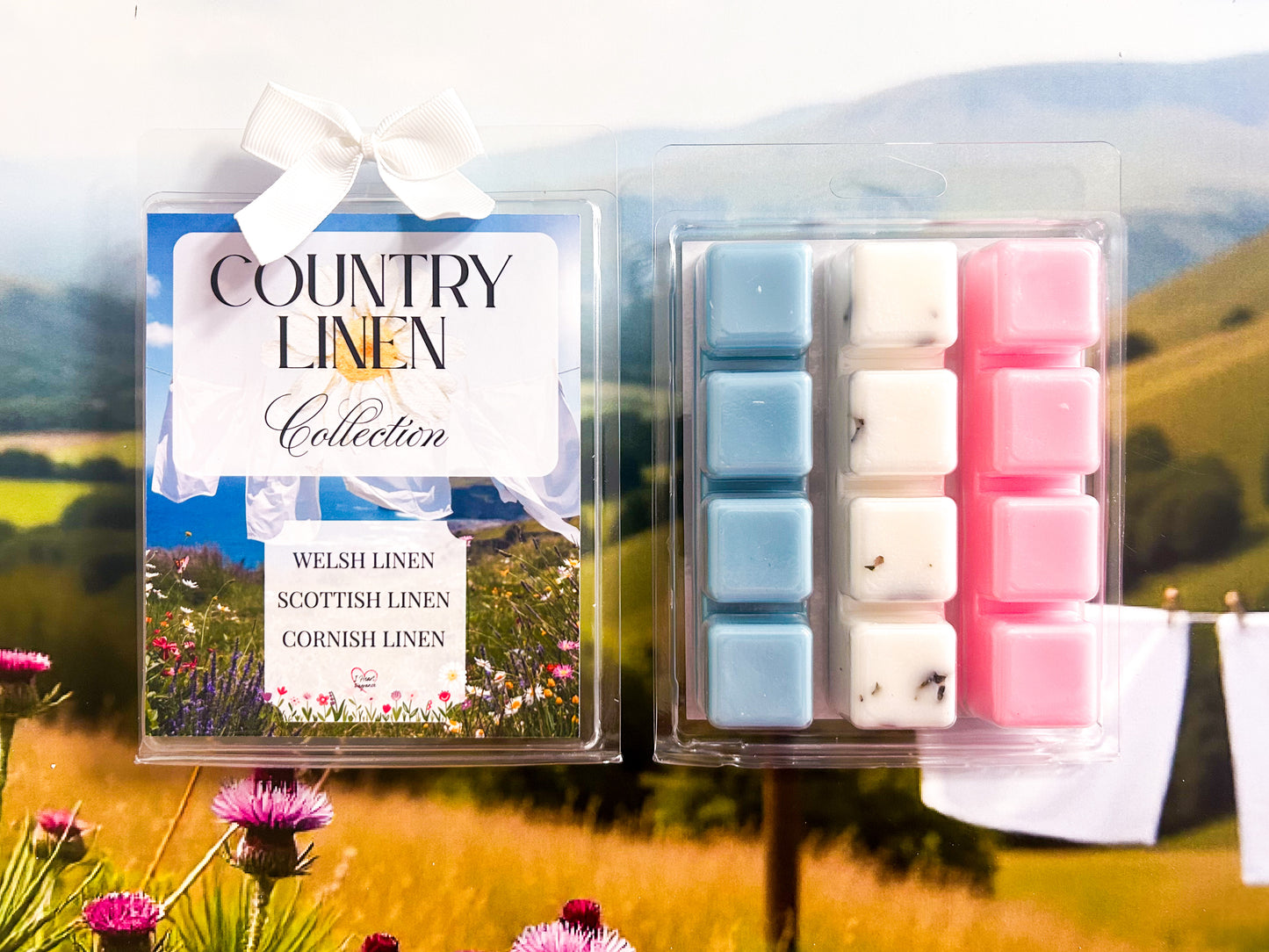 Country Linen Wax Melt Collection Box