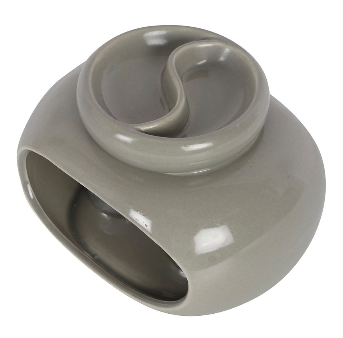 Grey Double Wax Burner